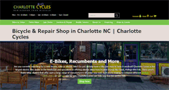 Desktop Screenshot of charlottecycles.com